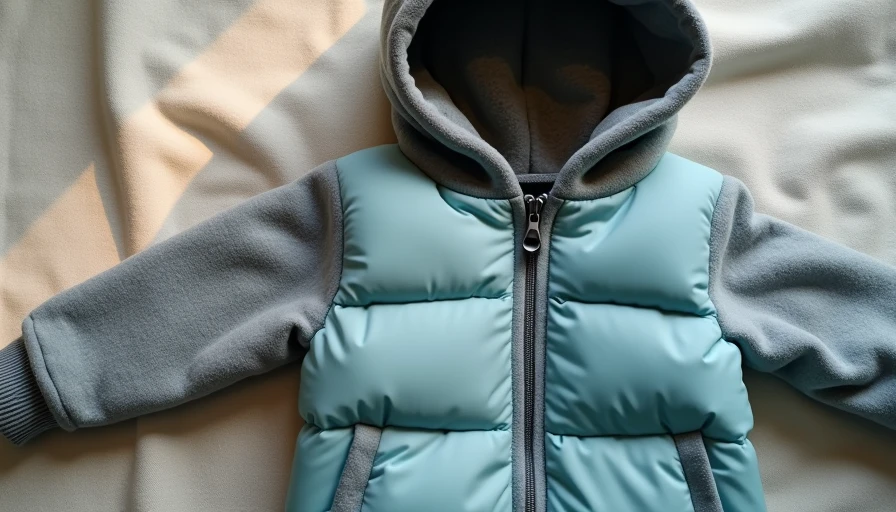 Soft fleece children's hoodie and light puffy vest demonstrating comfortable layering options