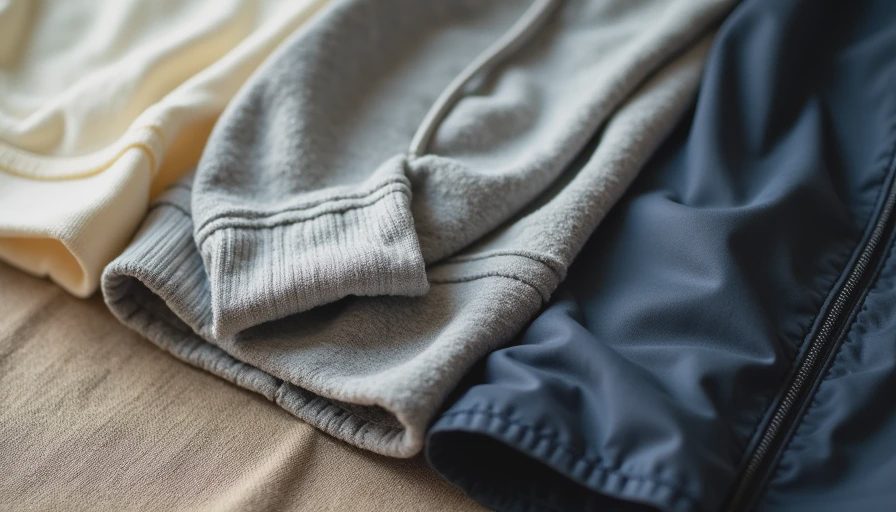 Base layer tee, fleece mid-layer, and windbreaker showing smart transitional weather dressing