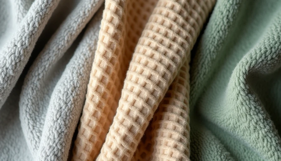 French terry, waffle knit, and brushed fleece showing durable children's clothing materials