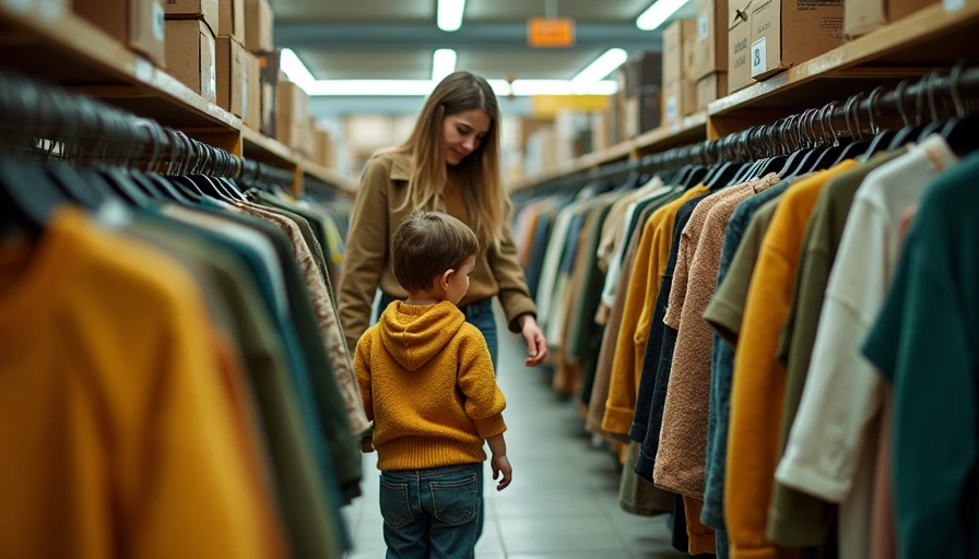 Illustration for avoiding fast fashion waste in kids clothing through smarter buying