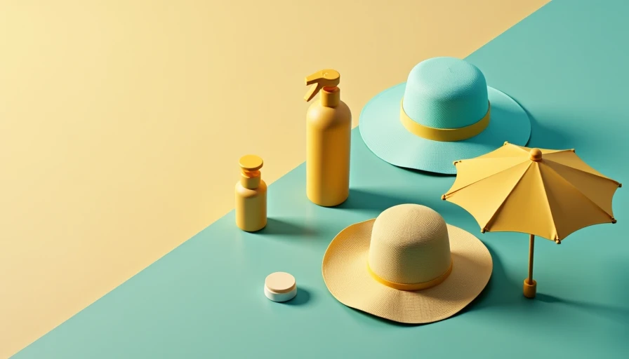 Illustration for easy summer sun protection clothing that kids will actually wear