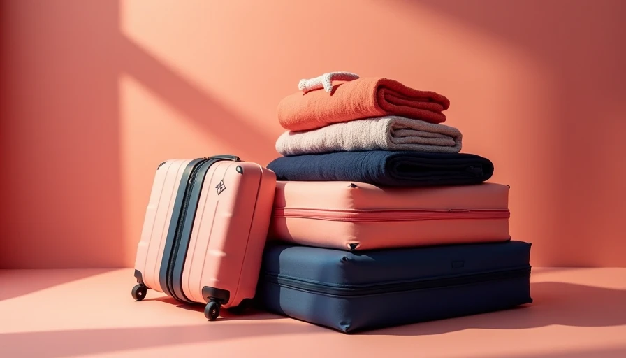 Illustration for holiday travel outfits for kids that pack small and resist wrinkles