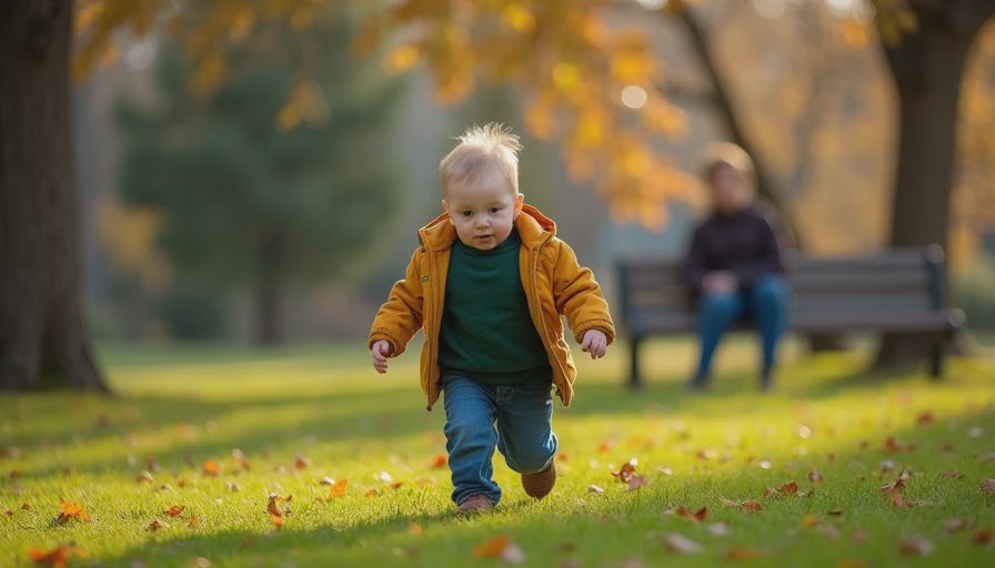 Visual context for toddler layering for cold mornings and warm afternoons